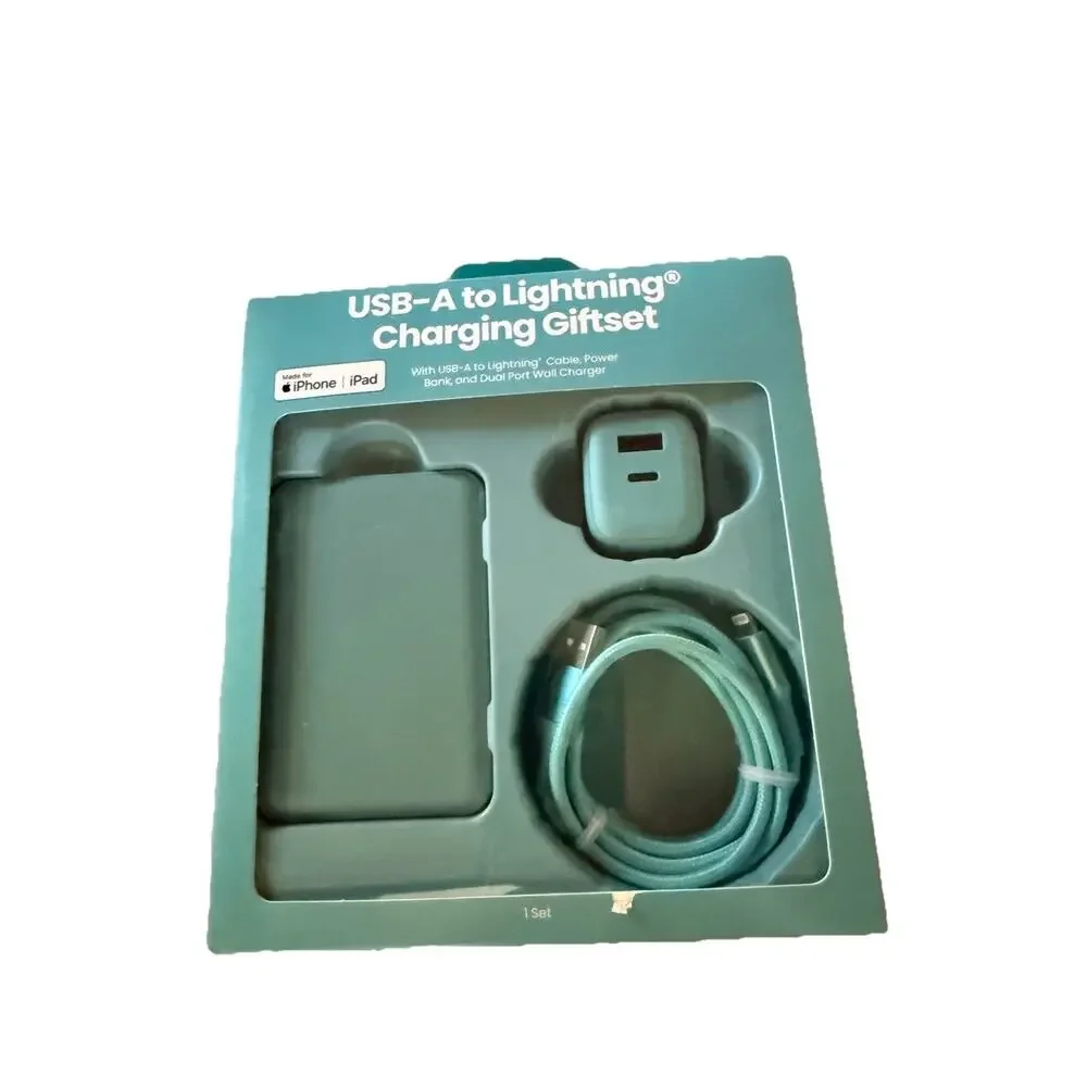USB A To lightning Charger Set, Power Bank,dual Port, 10.5 Watt